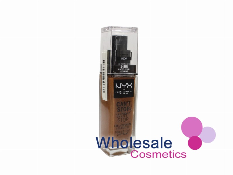 6 x NYX Professional Can't Stop Won't Stop Foundation Full Coverage - 19 MOCHA